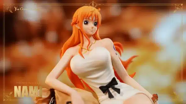 One Piece Yue Guang Cheng Studio Film Gold Nami Resin Statue 2