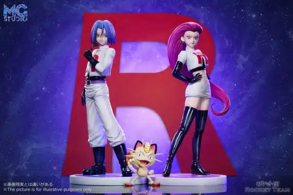 Pokemon MG Studio Team Rocket Resin Statue 1