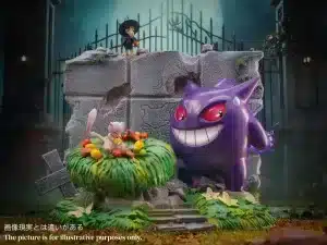 Pokemon MHC Studio Mew x Gengar x Murkrow Resin Statue