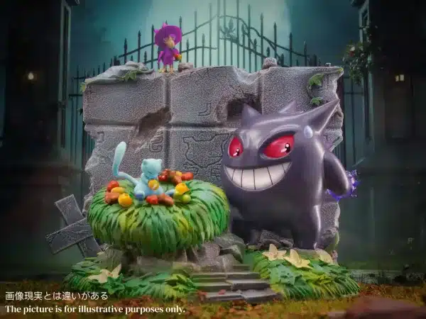 Pokemon MHC Studio Mew x Gengar x Murkrow Resin Statue 2