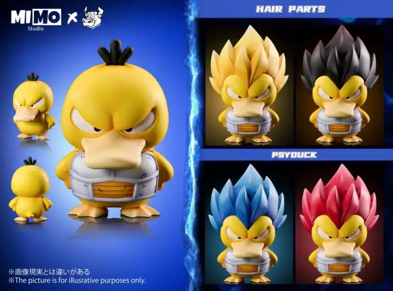 Pokemon Mimo Studio x NIUZI Studio Vegeta Psyduck Resin Statue