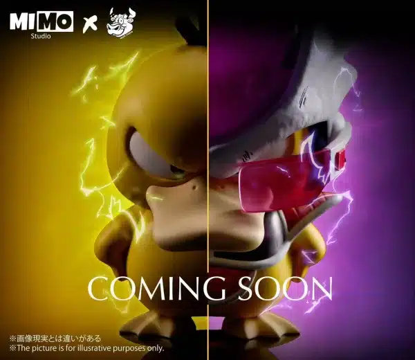 Pokemon Mimo x Niuzi Studio Psyduck x Psyduck cos Frieza Resin Statue 2