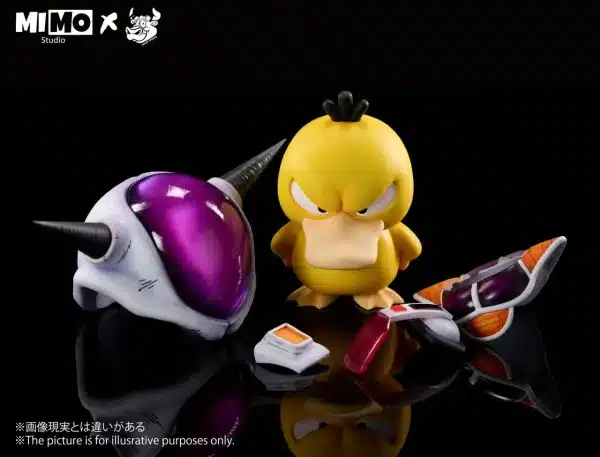 Pokemon Mimo x Niuzi Studio Psyduck x Psyduck cos Frieza Resin Statue 3