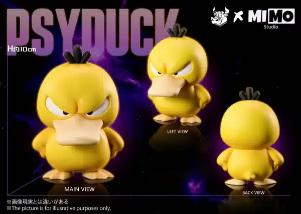 Pokemon Mimo x Niuzi Studio Psyduck x Psyduck cos Frieza Resin Statue 4