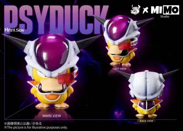 Pokemon Mimo x Niuzi Studio Psyduck x Psyduck cos Frieza Resin Statue 5