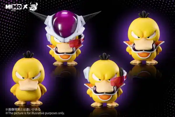 Pokemon Mimo x Niuzi Studio Psyduck x Psyduck cos Frieza Resin Statue 6