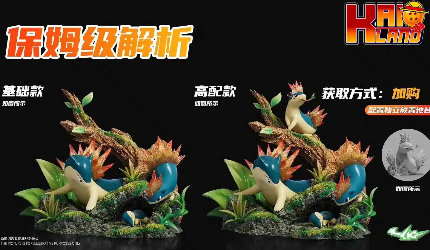 Pokemon Sk Studio Typhlosion Evolution Set Resin Statue