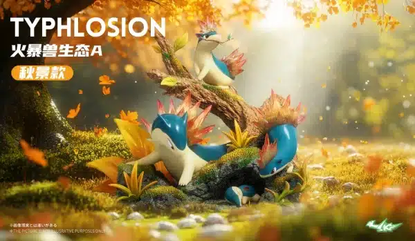 Pokemon Sk Studio Typhlosion Evolution Set Resin Statue 4