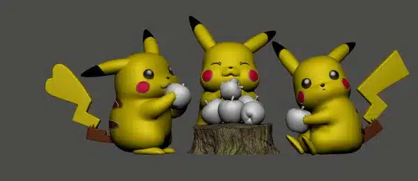 Pokemon Yue Zhi Shi Studio Pikachu Resin Statue 2