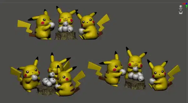 Pokemon Yue Zhi Shi Studio Pikachu Resin Statue 3