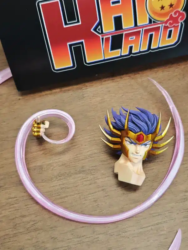 Saint Seiya Zodiakos Studio Gold Saint Deathmask Licensed Resin Statue 00 min