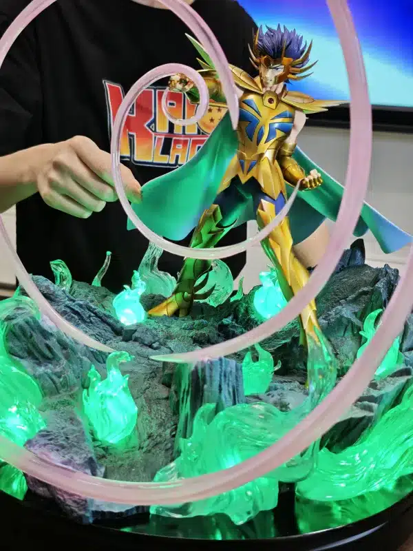 Saint Seiya Zodiakos Studio Gold Saint Deathmask Licensed Resin Statue 00000 min