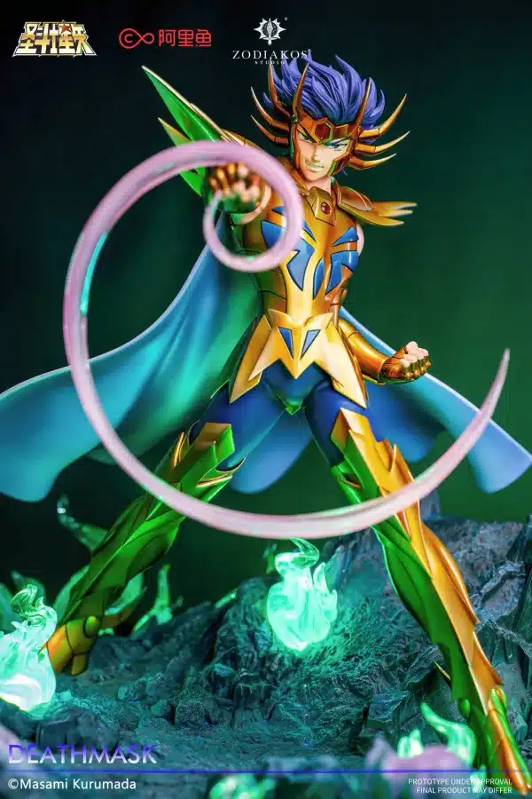 Saint Seiya Zodiakos Studio Gold Saint Deathmask Licensed Resin Statue 2 1
