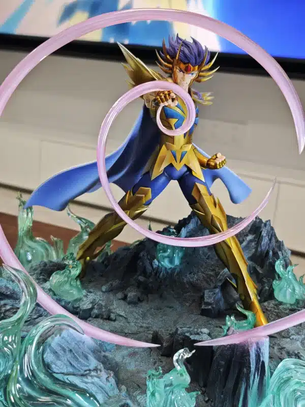 Saint Seiya Zodiakos Studio Gold Saint Deathmask Licensed Resin Statue 3 min