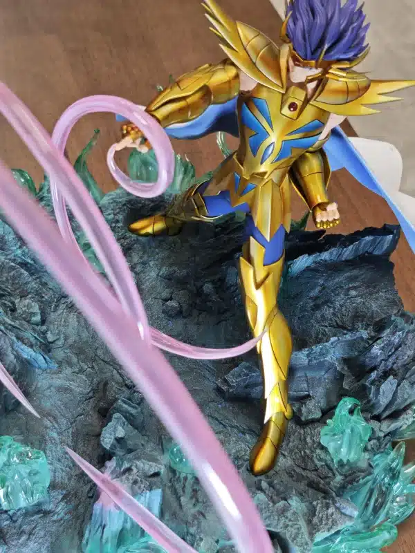 Saint Seiya Zodiakos Studio Gold Saint Deathmask Licensed Resin Statue 4 min