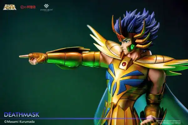 Saint Seiya Zodiakos Studio Gold Saint Deathmask Licensed Resin Statue 5 1