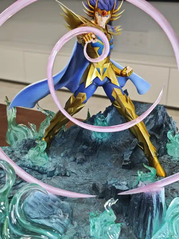 Saint Seiya Zodiakos Studio Gold Saint Deathmask Licensed Resin Statue 5 min