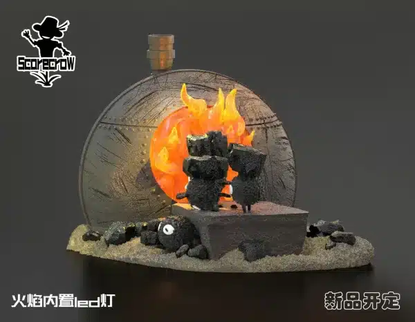 Spirited Away Scarecrow Studio Susuwatari For Transportation Resin Statue 1