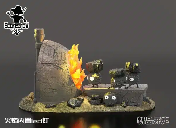 Spirited Away Scarecrow Studio Susuwatari For Transportation Resin Statue 2