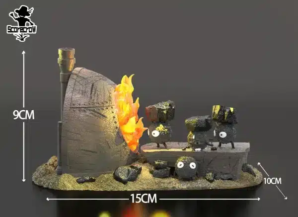 Spirited Away Scarecrow Studio Susuwatari For Transportation Resin Statue 4