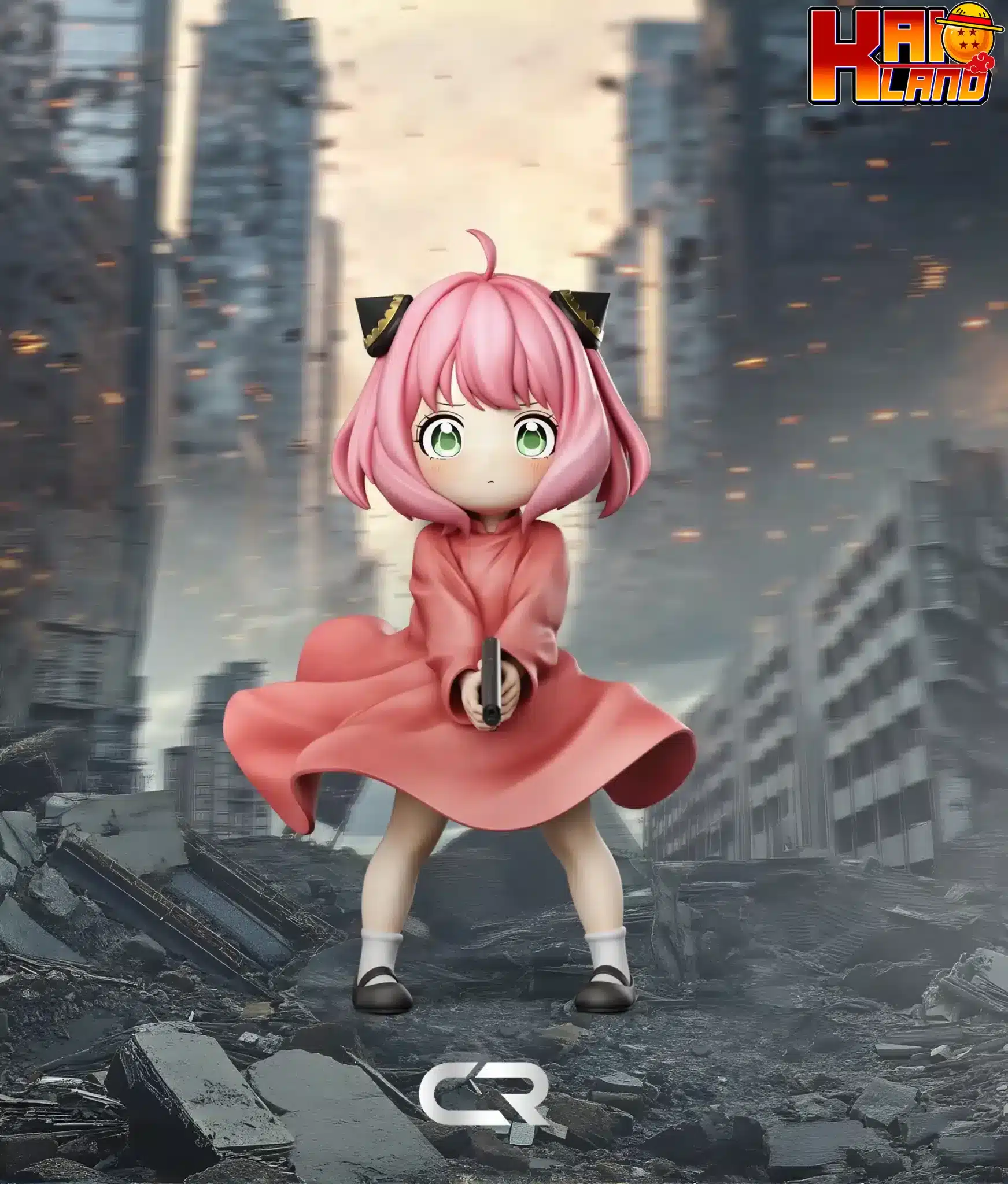 Spy x Family CR Studio Gun Raising Anya Resin Statue