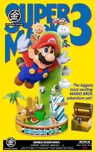 Super Mario Bros Kintsukuroi Creations Super Mario Bros 3 Dirorama Resin Statue