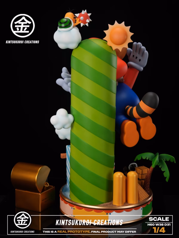 Super Mario Bros Kintsukuroi Creations Super Mario Bros 3 Dirorama Resin Statue 5 1
