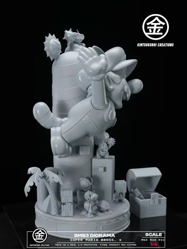 Super Mario Bros Kintsukuroi Creations Super Mario Bros 3 Dirorama Resin Statue 5
