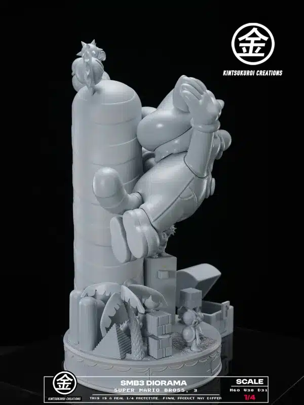 Super Mario Bros Kintsukuroi Creations Super Mario Bros 3 Dirorama Resin Statue 6