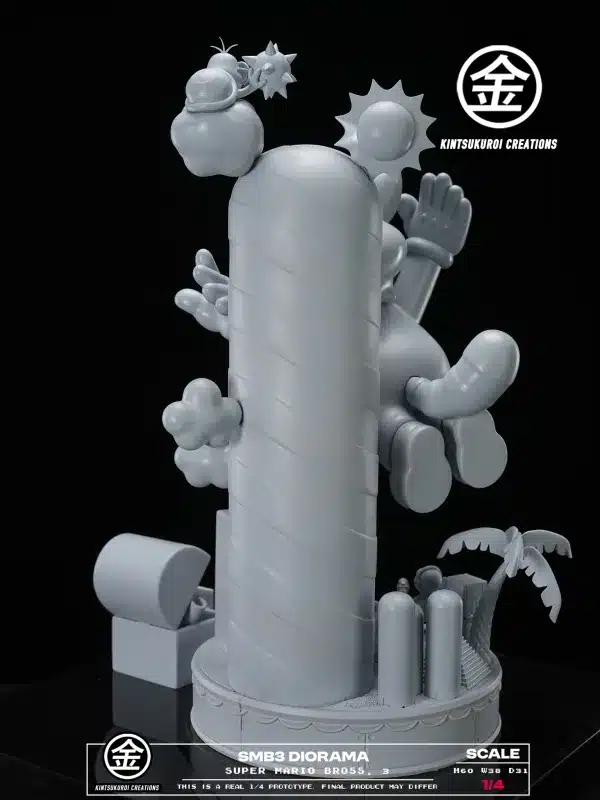 Super Mario Bros Kintsukuroi Creations Super Mario Bros 3 Dirorama Resin Statue 7