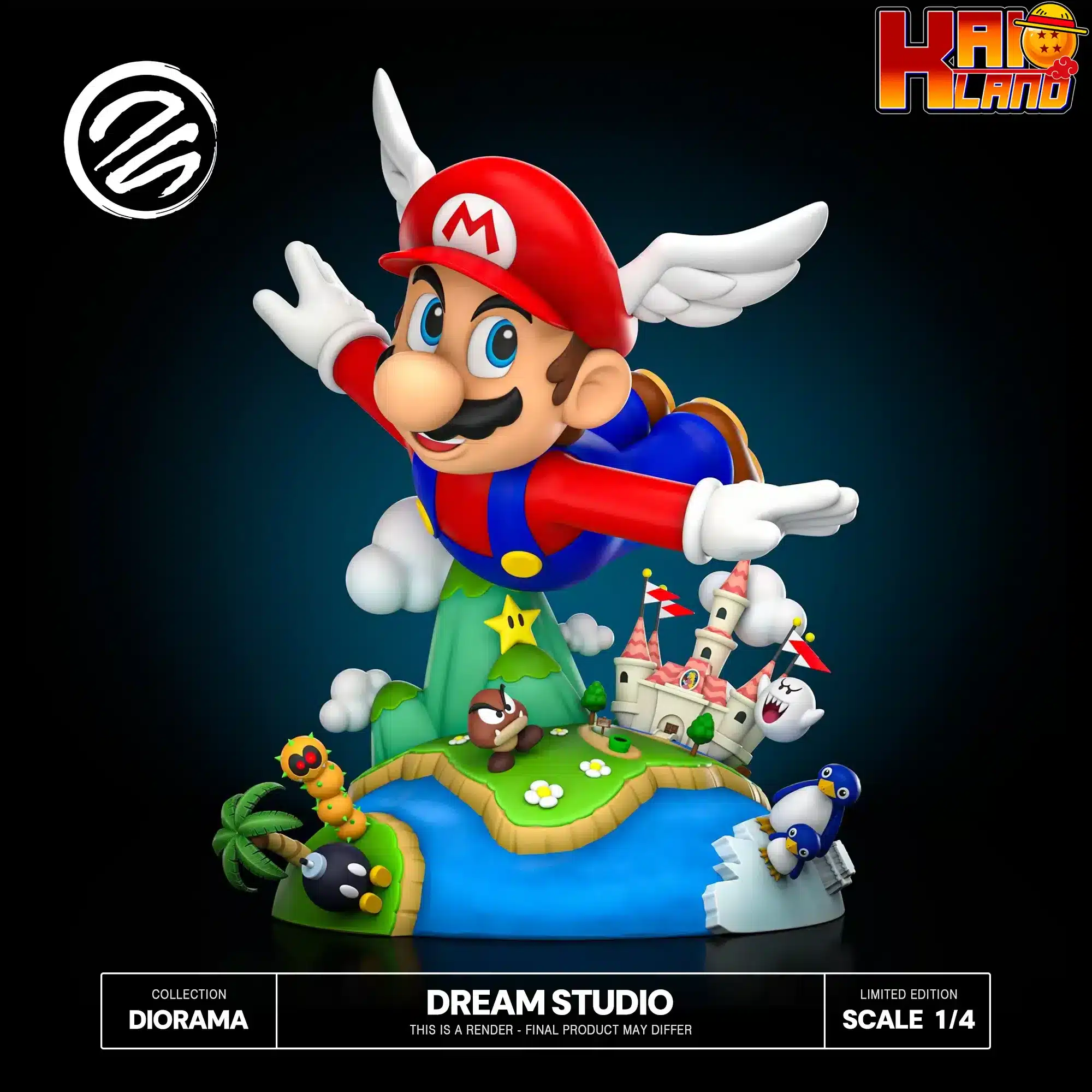 Super Mario Bros Dream Studio Super Mario 64 Diorama Resin Statue