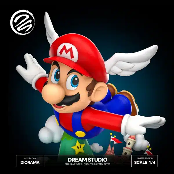 Super Mario Dream Studio Mario Diorama Resin Statue 2