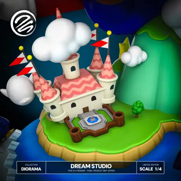 Super Mario Dream Studio Mario Diorama Resin Statue 5