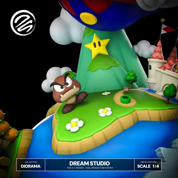 Super Mario Dream Studio Mario Diorama Resin Statue 7