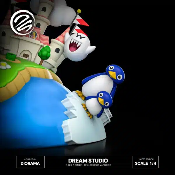 Super Mario Dream Studio Mario Diorama Resin Statue 8