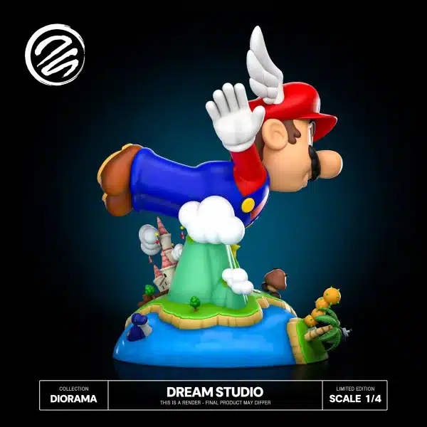 Super Mario Dream Studio Mario Diorama Resin Statue 9