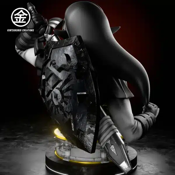 The Legend of Zelda Kintsukuroi Creations Oot Adult Link x Oot Dark Link Bust Resin Statue 7