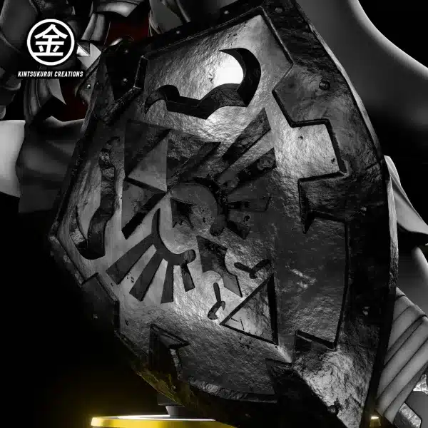The Legend of Zelda Kintsukuroi Creations Oot Adult Link x Oot Dark Link Bust Resin Statue 9