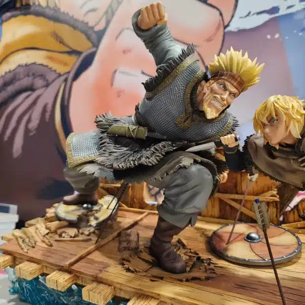 Vinland Saga Shinka Studio Thorkell vs Thorfinn Licensed Resin Statue 3