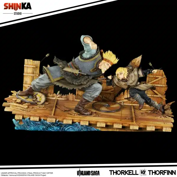 Vinland Saga Shinka Studio Thorkell vs Thorfinn Licensed Resin Statue 6