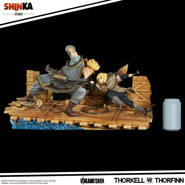 Vinland Saga Shinka Studio Thorkell vs Thorfinn Licensed Resin Statue 7