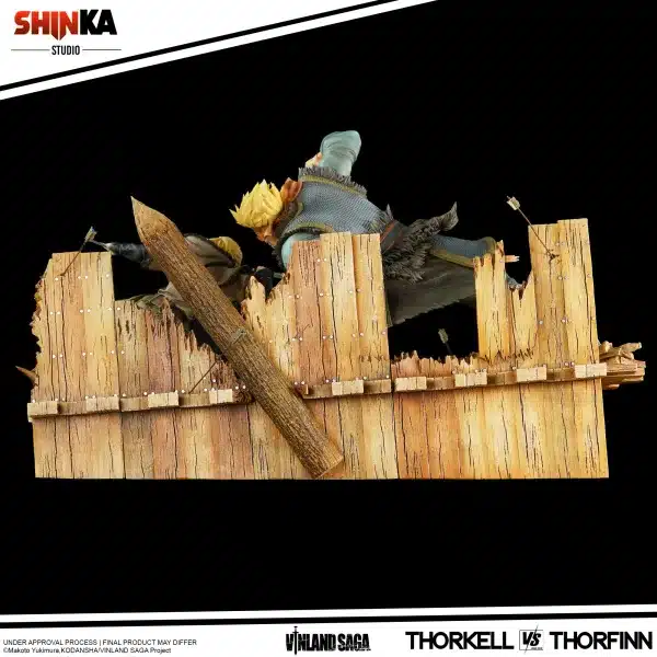 Vinland Saga Shinka Studio Thorkell vs Thorfinn Licensed Resin Statue 8