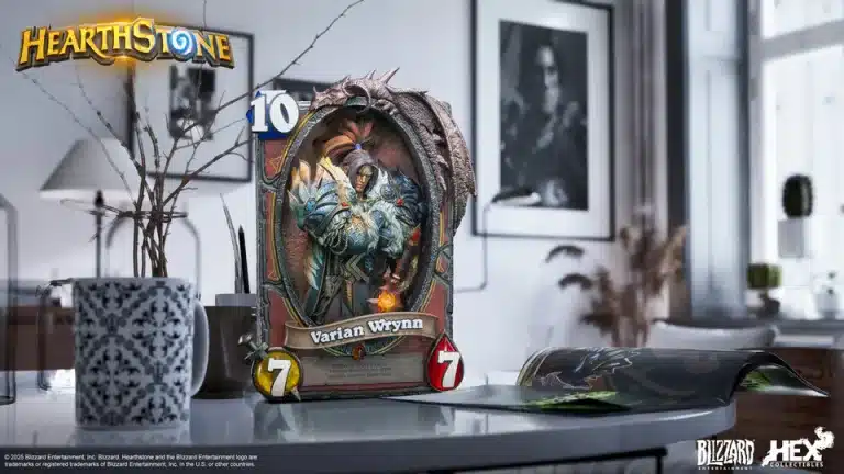 World of Warcraft HEX collection x Blizzard Hearthstone Varian Wrynn Art Statue Licensed Resin Statue