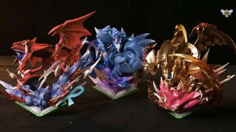YuGiOh WASP Studio Egyptian God Slifer the Sky Dragon x The Winged Dragon of Ra x Obelisk the Tormentor Resin Statue