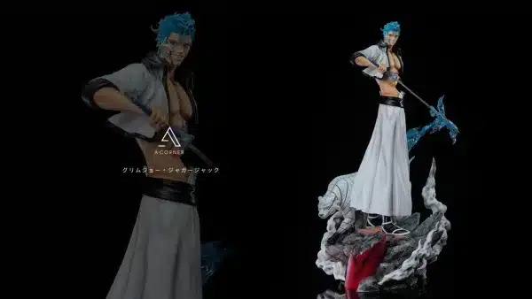 Bleach AC Studio Grimmjow Jaegerjaques x Baraggan Louisenbairn Resin Statue 2