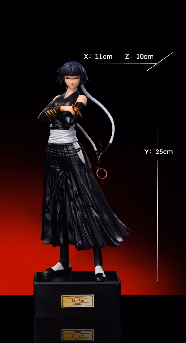 Bleach Wan Guan Zao Wu Studio Soi Fon x Urahara Kisuke Resin Statue 4
