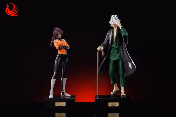 Bleach Wan Guan Zao Wu Studio Soi Fon x Urahara Kisuke Resin Statue 5