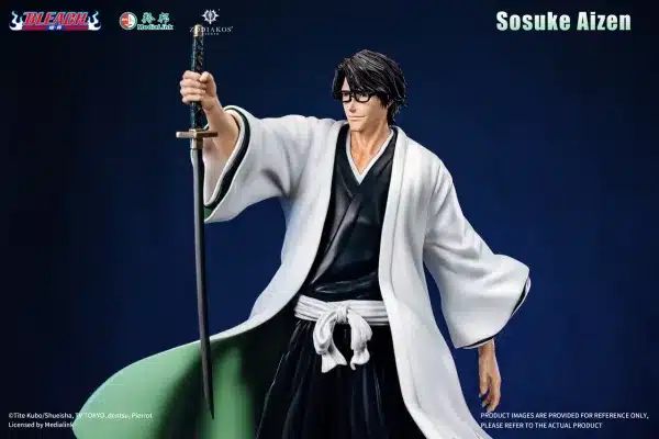Bleach Zodiakos Studio Sosuke Aizen Licensed Resin Statue 3