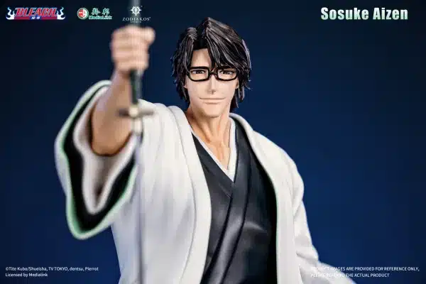 Bleach Zodiakos Studio Sosuke Aizen Licensed Resin Statue 4