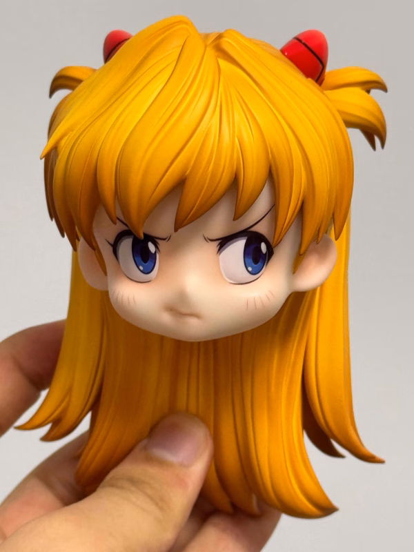 Chainsaw Man x Evangelion Hera Studio Chibi Reze x Chibi Asuka Resin Statue 5